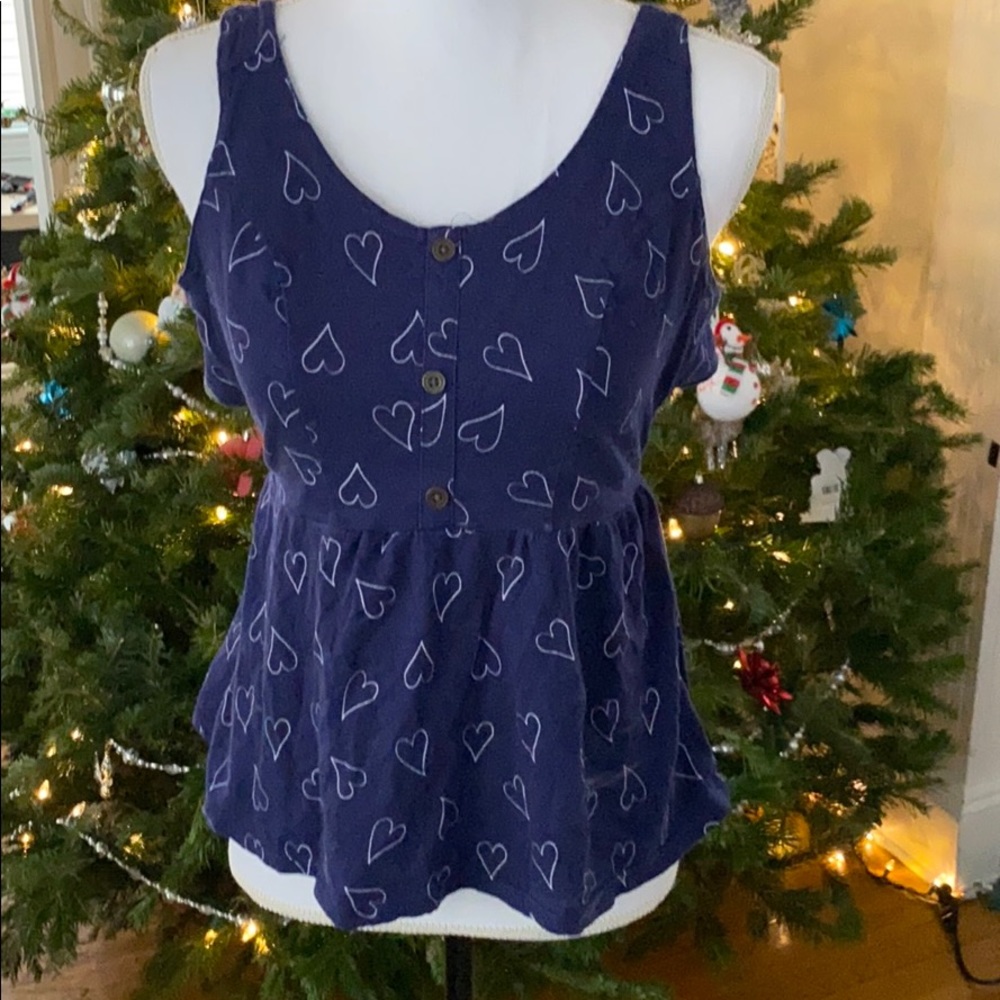 Open back tank top